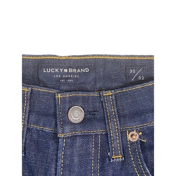 Lucky Brand Mens Straight Leg Pockets Dark Wash Pockets Jeans Size 30/32 - Picture 3 of 8